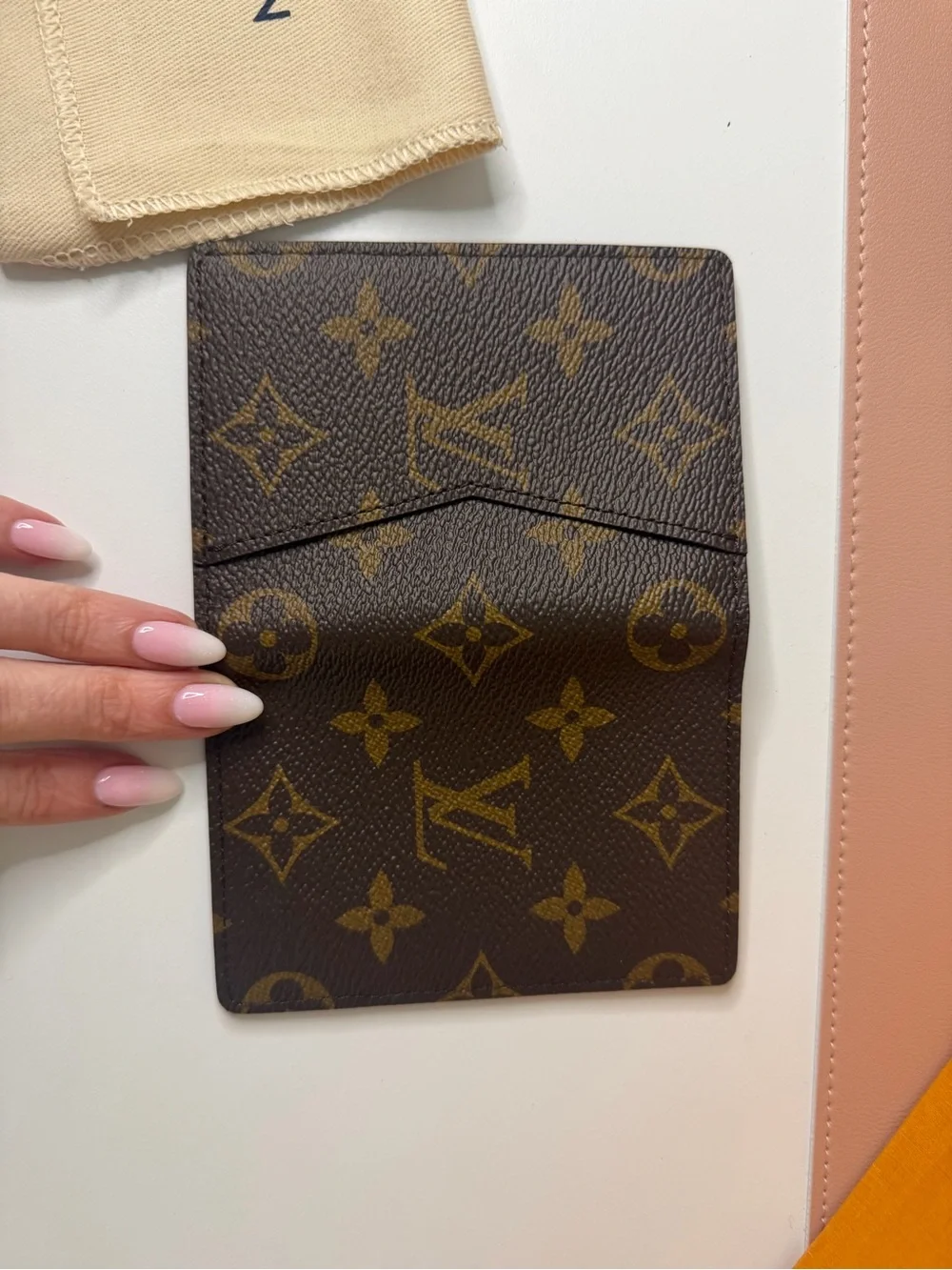 Louis Vuitton Canvas Pocket Organizer Card Case NWOT w/ Entrupy COA Full Set